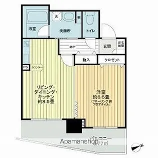 ライオンズステーションプラザ松戸【2階】の間取り