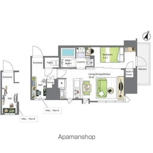 AIFLAT若松河田【9階】の間取り