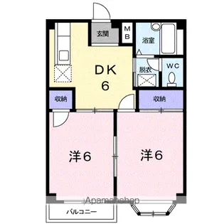 レジデンス名奈【2階】の間取り