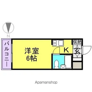 ダイアパレス大須第二【801号室】の間取り