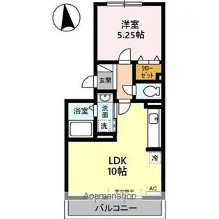 セリア141【2階】の間取り