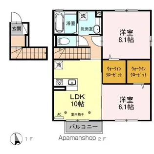 グランコート D【2階】の間取り