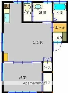 セゾンハイツ鳥木町【102号室】の間取り