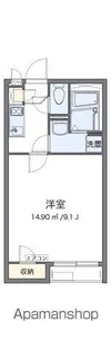 クレイノピノワール三津屋北【1階】の間取り