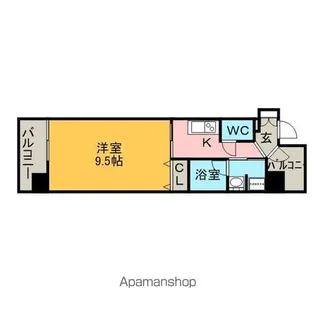 CASTELLO LUSSO【7階】の間取り