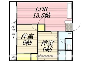 グリーンパーク【105号室】の間取り