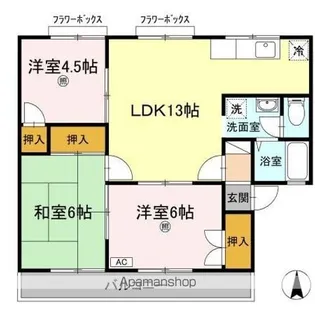 セジュールMGⅡ【1階】の間取り