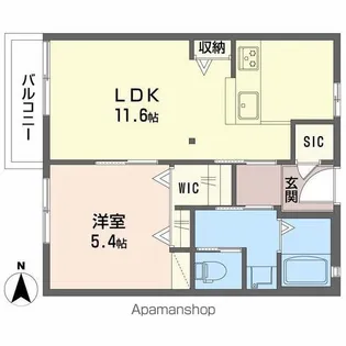 パロアルトB棟【2階】の間取り