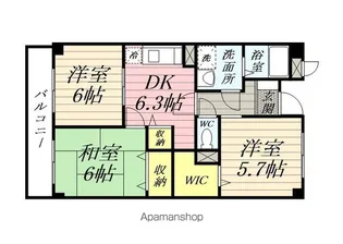 エスポワールいずみ野【1階】の間取り