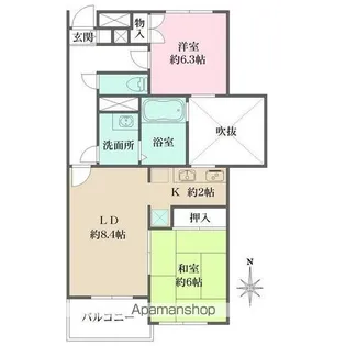 セントラルパーク氷川台【2階】の間取り