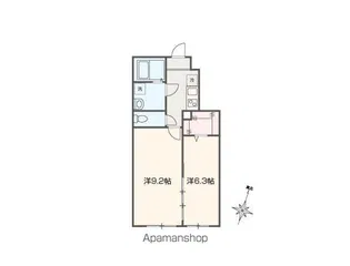 パインクレスト荻窪【1階】の間取り