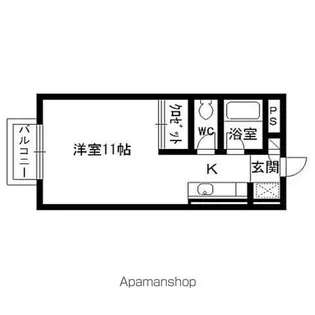 ガーデンパレス【201号室】の間取り