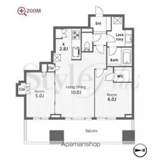 シティタワー名古屋久屋大通公園【15階】の間取り