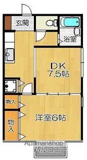 セジュールひかりⅡ【205号室】の間取り