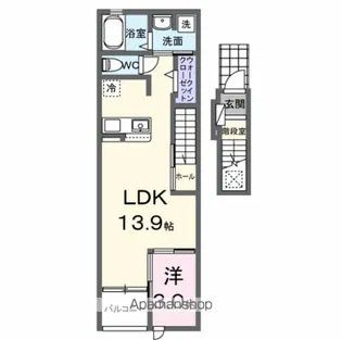 エターナル ヴィレッジⅡ【2階】の間取り
