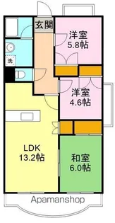 キャッスルベリー【4階】の間取り
