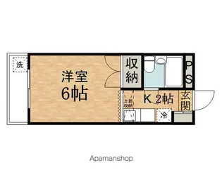 セントラルマンション【408号室】の間取り