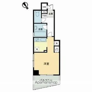 プリンセスライン西早稲田【2階】の間取り