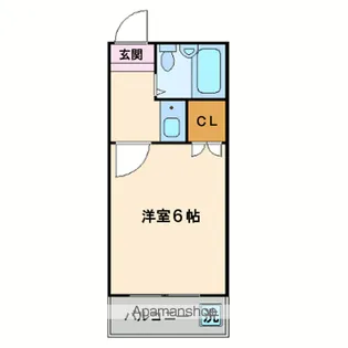 ルーチェ九の城(R6.10.31管理満了)【1階】の間取り