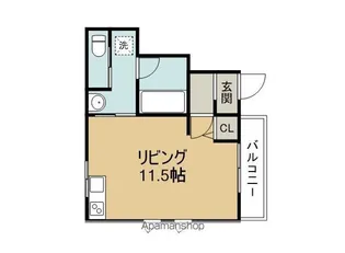 B・コーポ愛知川【1階】の間取り