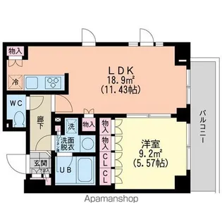 東京都中野区本町6丁目【マンション】の間取り