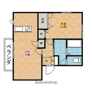 アビエスB【103号室】の間取り