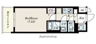 エス キュート丸の内【14階】の間取り