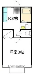 ツインハイツ A棟【203号室】の間取り
