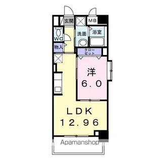 メルベージュ久留米【5階】の間取り