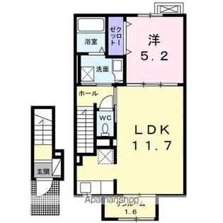 グランツ新庄北【2階】の間取り