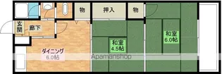 中善マンション【401号室】の間取り