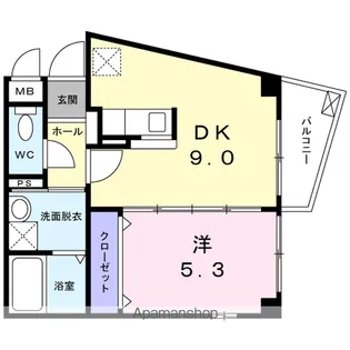 ラフレシール【3階】の間取り