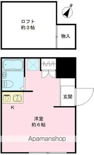 キャッスル青木【101号室号室】の間取り