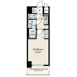 S-RESIDENCE金山West【9階】の間取り