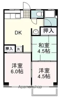 EAGLE MIHO(イーグル三保)【4階】の間取り