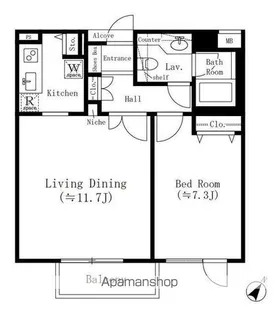 参宮橋マンション【1階】の間取り