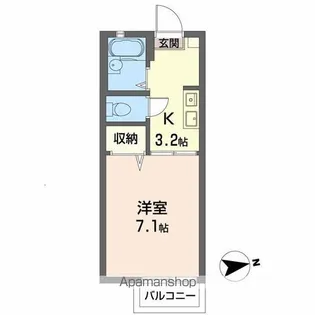 メゾンリベルテ【2階】の間取り