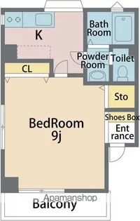オガデンハイツ【202号室】の間取り