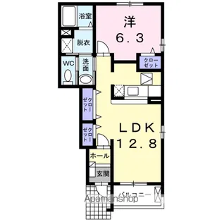 カサグランデB【1階】の間取り