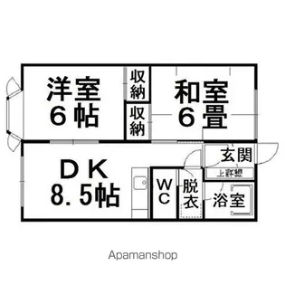 ソレイユⅡ【203号室】の間取り