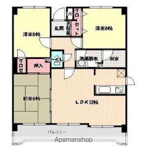 クレスト6【5階】の間取り