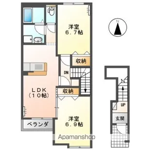スイレンカ【2階】の間取り