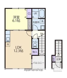 ラピスパンシオン【2階】の間取り