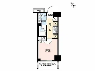 リビオメゾン勝どき【704号室】の間取り