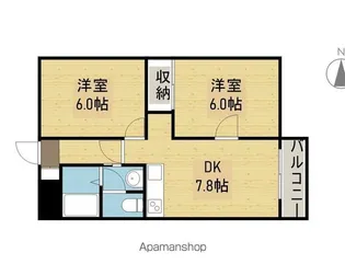 サンポートハイム舎利寺【7階】の間取り