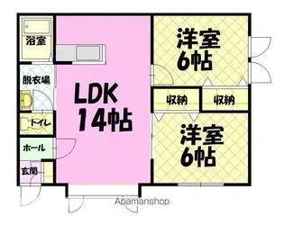 アルマースA【201号室】の間取り