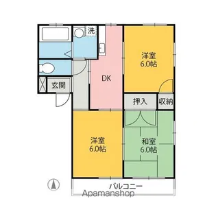 サンフォレスト【A102号室】の間取り