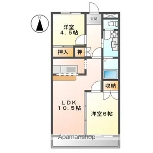 エスポアロイヤル【2階】の間取り