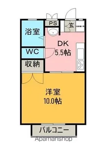 リーバリィ【2-B号室】の間取り