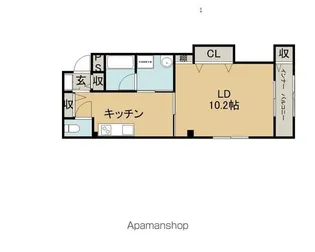 エクセレント岡本【2階】の間取り